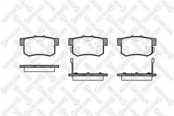 Комплект тормозных колодок, дисковый тормоз STELLOX 336 002B-SX