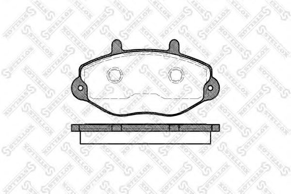 Комплект тормозных колодок, дисковый тормоз STELLOX 403 000B-SX