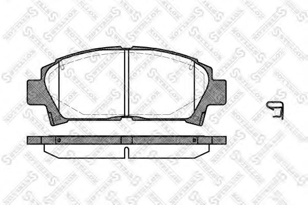 Комплект тормозных колодок, дисковый тормоз STELLOX 438 002-SX