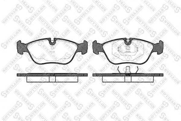 Комплект тормозных колодок, дисковый тормоз STELLOX 21273