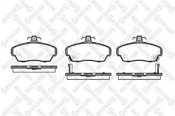 Комплект тормозных колодок, дисковый тормоз STELLOX 501 002B-SX