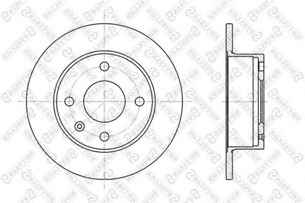 Тормозной диск STELLOX 6020-2513-SX