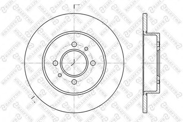 Тормозной диск STELLOX 6020-3914-SX