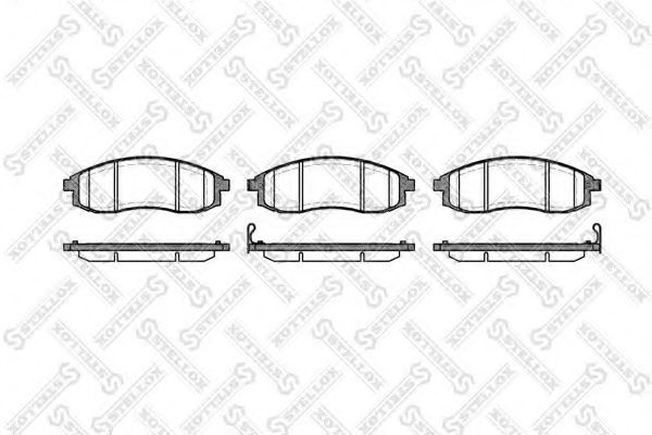 Комплект тормозных колодок, дисковый тормоз STELLOX 23317