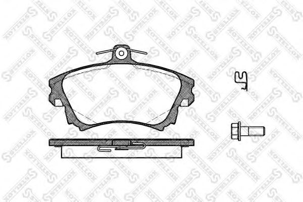 Комплект тормозных колодок, дисковый тормоз STELLOX 719 002L-SX