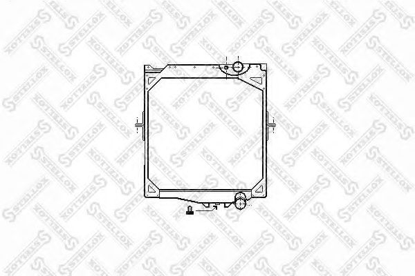 Радиатор, охлаждение двигателя STELLOX 81-03330-SX