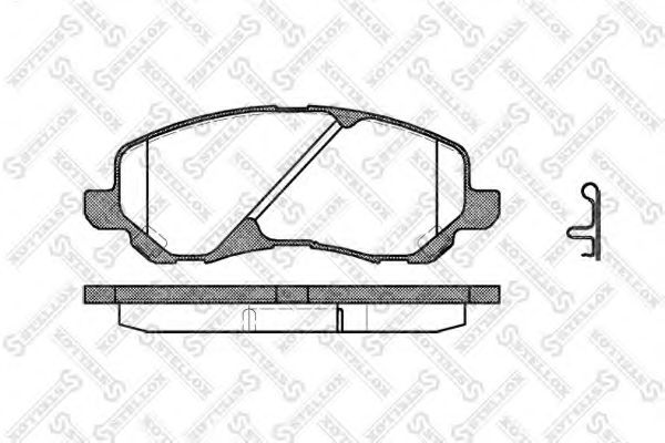 Комплект тормозных колодок, дисковый тормоз STELLOX 815 002B-SX