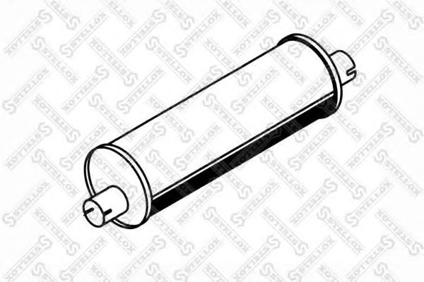 Средний / конечный глушитель ОГ STELLOX 82-03012-SX