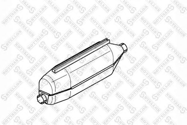 Средний / конечный глушитель ОГ STELLOX 82-03026-SX