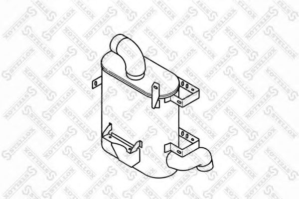 Средний / конечный глушитель ОГ STELLOX 82-03033-SX