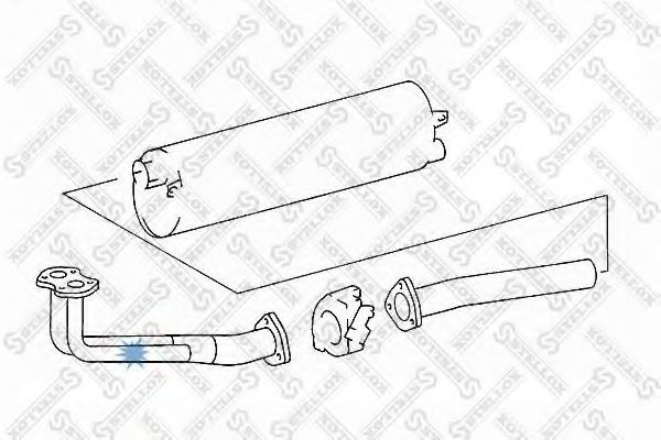 Труба выхлопного газа STELLOX 82-03512-SX