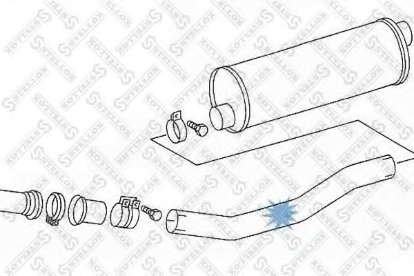 Труба выхлопного газа STELLOX 82-03558-SX