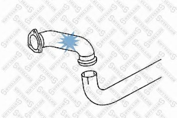 Труба выхлопного газа STELLOX 82-03566-SX