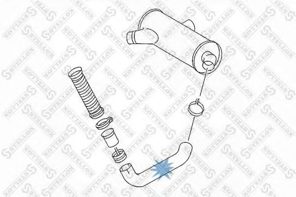 Труба выхлопного газа STELLOX 82-03586-SX