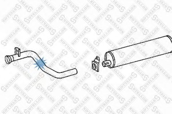 Труба выхлопного газа STELLOX 82-03643-SX