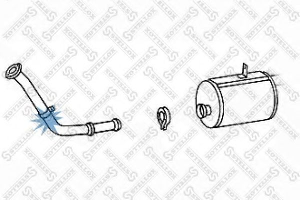 Труба выхлопного газа STELLOX 82-03644-SX