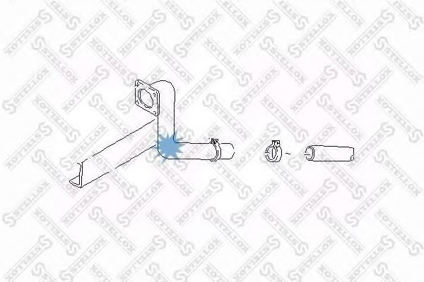 Труба выхлопного газа STELLOX 82-03647-SX