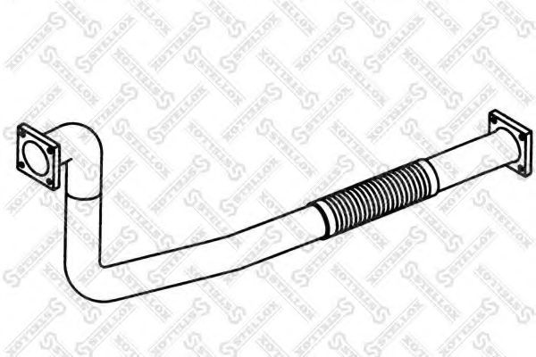 Труба выхлопного газа STELLOX 82-03686-SX