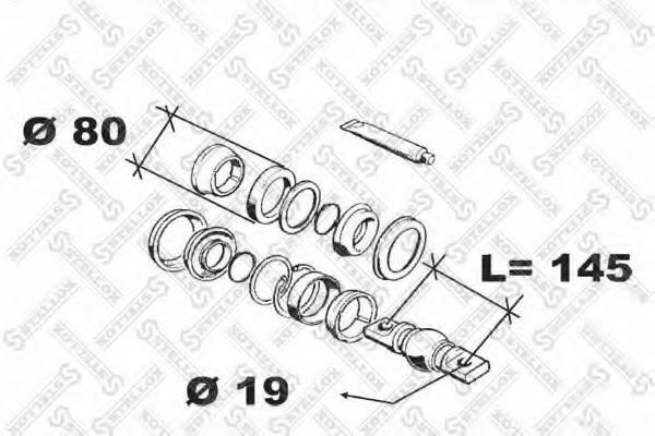 ремонтный комплект, рычаг подвески STELLOX 84-12032-SX