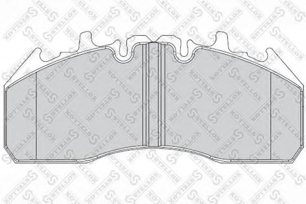 Комплект тормозных колодок, дисковый тормоз STELLOX 85-01432-SX