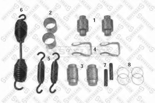 пальцевой комплект тормозных колодок STELLOX 85-10801-SX