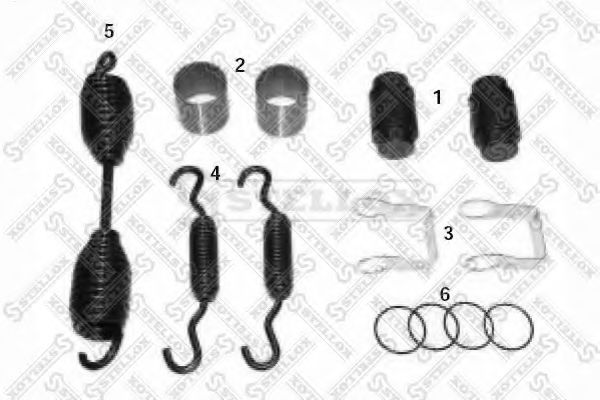 пальцевой комплект тормозных колодок STELLOX 85-10804-SX