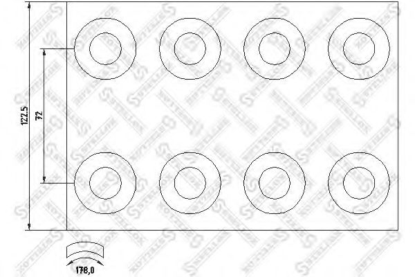 Комплект тормозных башмаков, барабанные тормоза STELLOX 85-01146-SX