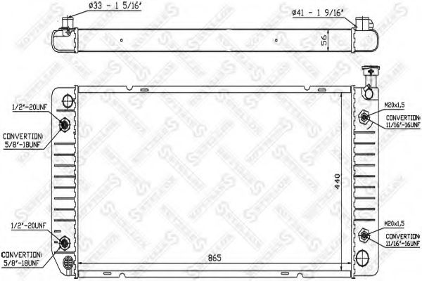 Радиатор, охлаждение двигателя NISSENS 608911