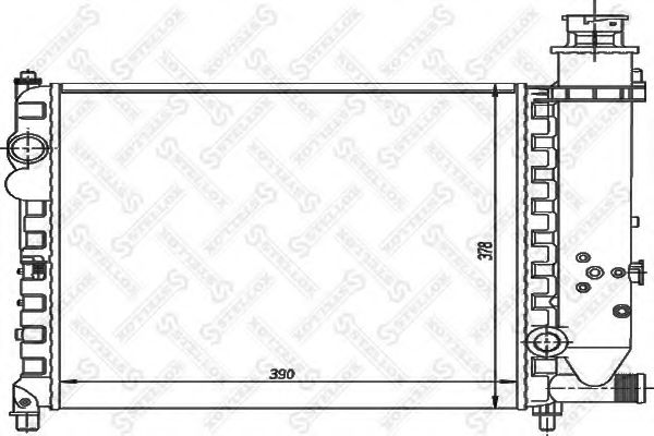Радиатор, охлаждение двигателя STELLOX 10-26150-SX