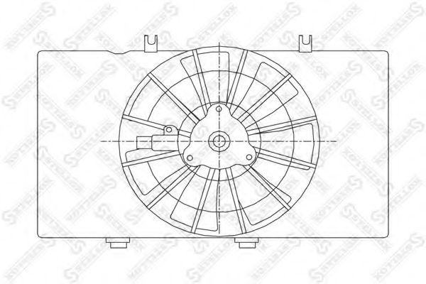 Вентилятор, охлаждение двигателя STELLOX 29-99111-SX