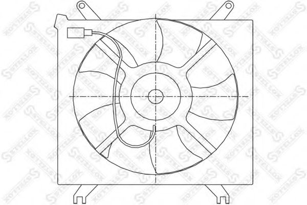 Вентилятор, охлаждение двигателя STELLOX 29-99198-SX