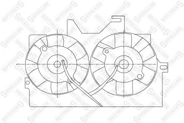 Вентилятор, охлаждение двигателя STELLOX 29-99199-SX