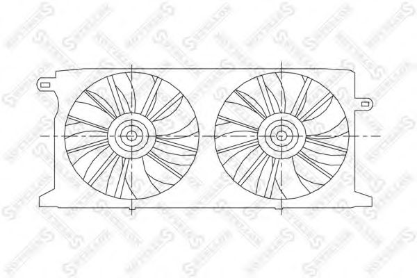 Вентилятор, охлаждение двигателя NISSENS 85464