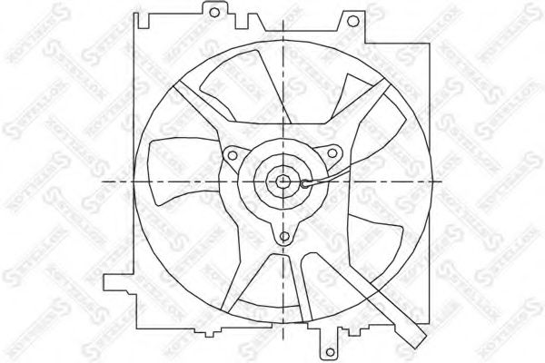 Вентилятор, охлаждение двигателя STELLOX 29-99213-SX