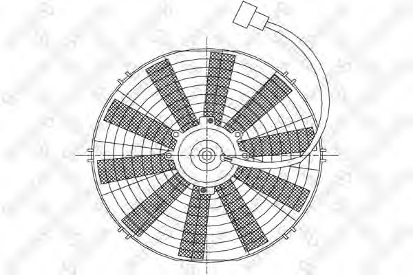 Вентилятор, охлаждение двигателя NISSENS 85979