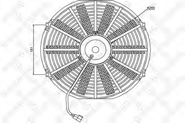 Вентилятор, охлаждение двигателя NISSENS 85982