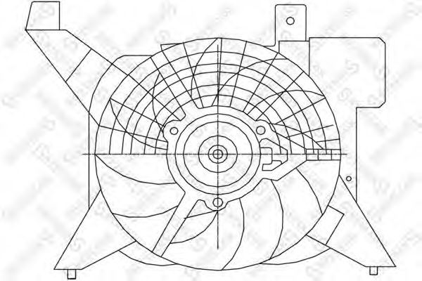 Вентилятор, охлаждение двигателя STELLOX 29-99391-SX