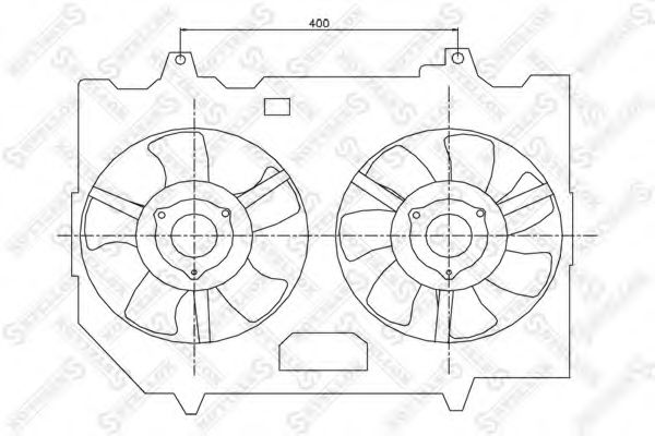Вентилятор, охлаждение двигателя STELLOX 29-99426-SX