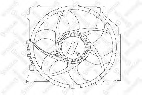 Вентилятор, охлаждение двигателя STELLOX 29-99453-SX