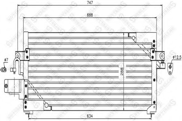 Конденсатор, кондиционер STELLOX 10-45246-SX
