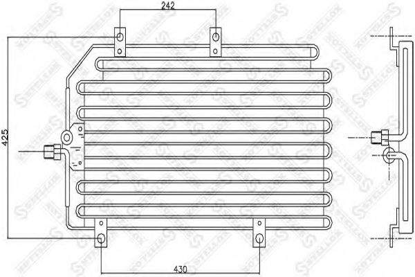 Конденсатор, кондиционер STELLOX 10-45395-SX