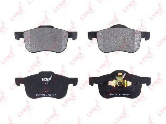 Комплект тормозных колодок, дисковый тормоз LYNXauto BD7811