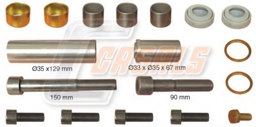 Ремкомплект, тормозной суппорт CASALS MD431
