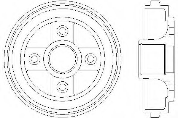 Тормозной барабан HELLA PAGID 8DT 355 300-391