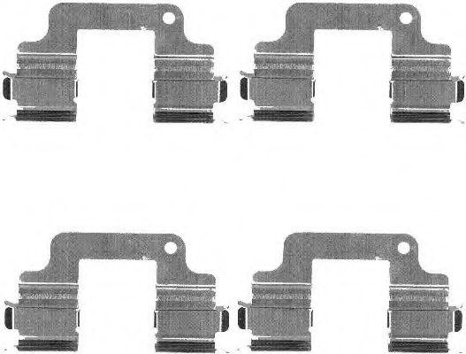 Комплектующие, колодки дискового тормоза HELLA PAGID 8DZ 355 203-371