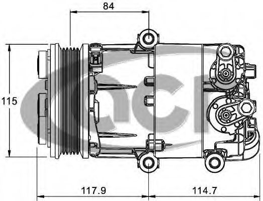 Компрессор, кондиционер ACR 135144