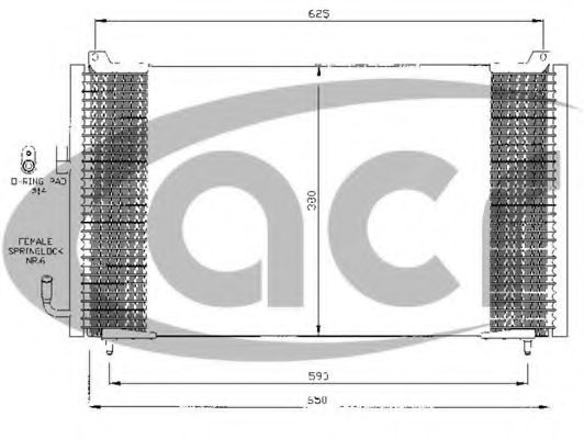 Конденсатор, кондиционер ACR 300406