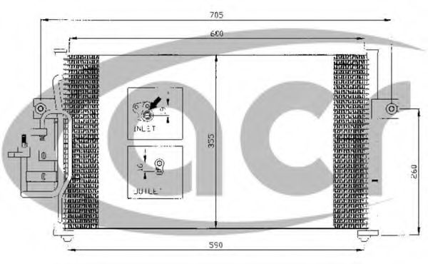 Конденсатор, кондиционер ACR 300418