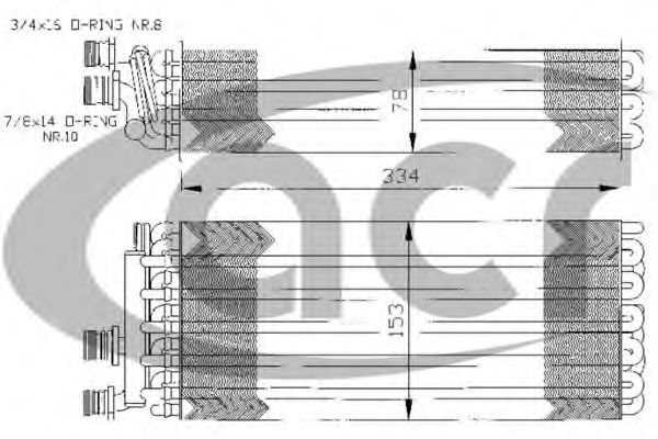 Испаритель, кондиционер ACR 310108