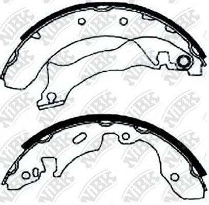 Комплект тормозных колодок NiBK FN0551